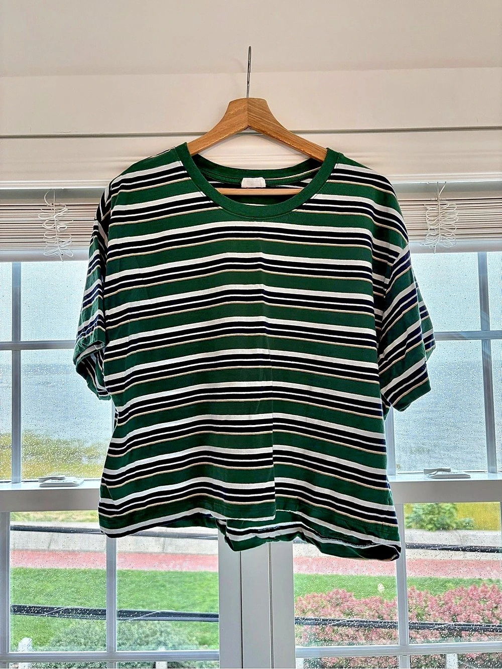 Striped Cropped Tee